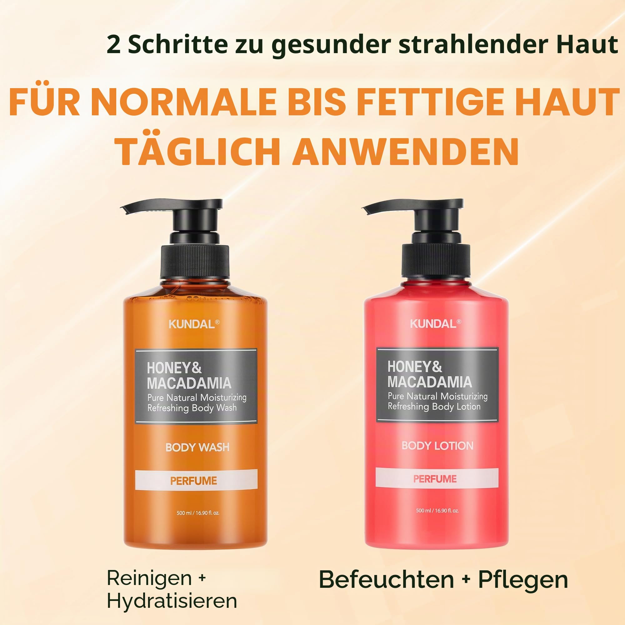 KUNDAL reiner body wash 500ml (babypuder)