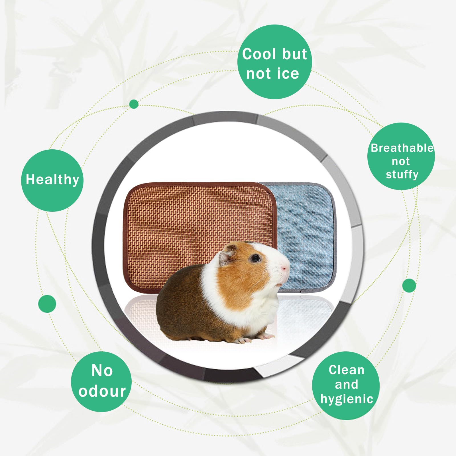 FOSDICK 2PCS Hamster Cooling Pad, Rabbit Cooling Pad, 30x20cm Summer Sleeping Bed for Rabbit Bunny Hamster Puppy Guinea Pigs Cool Pad - Image 4