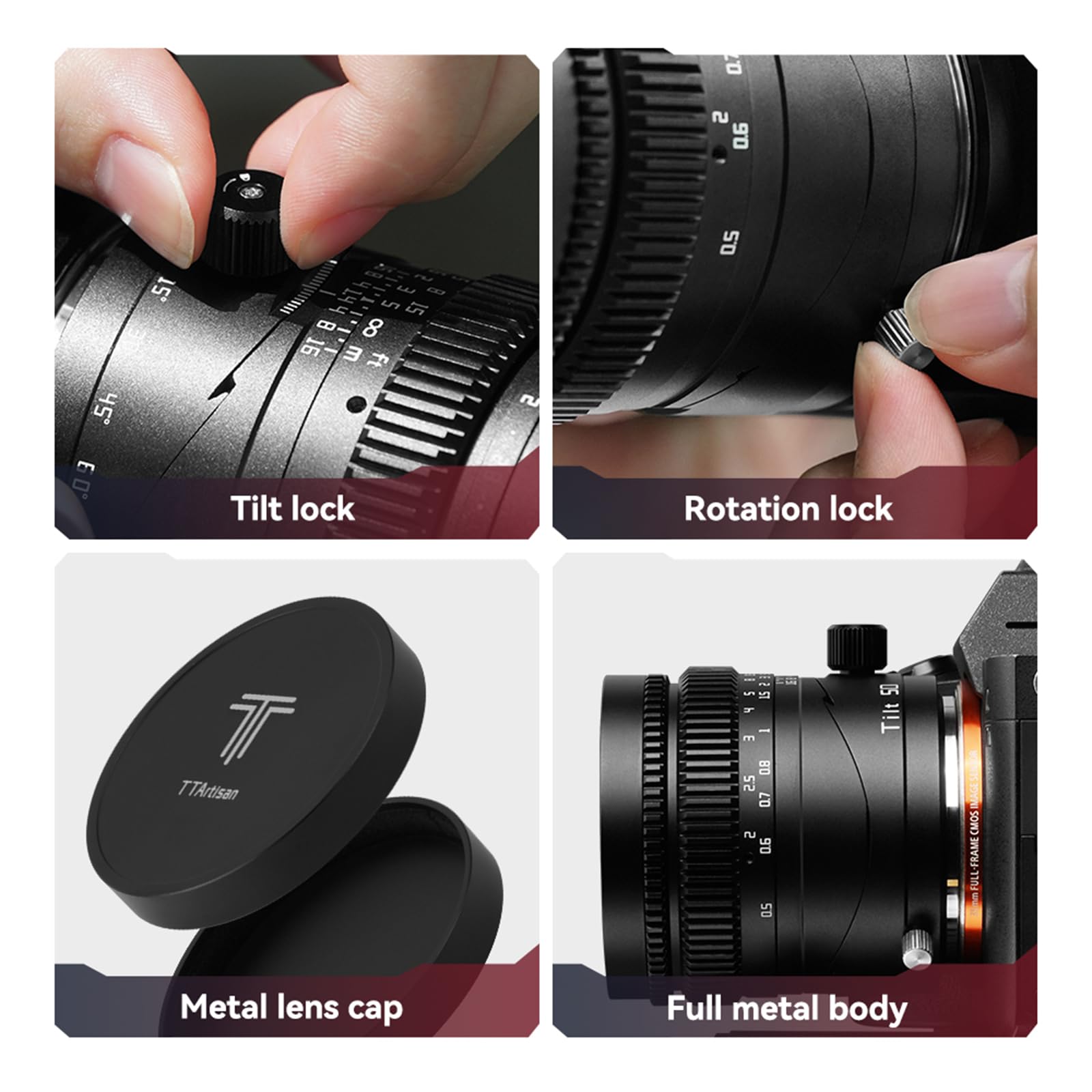 Amazon.com : TTArtisan Tilt 50mm f1.4 Lens Full Frame Manual