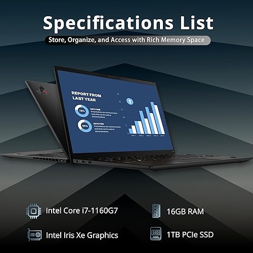 Miniatura 2 de LENOVO Thinkpad X1 Nano 13.3" 2K Business Laptop, Intel Core i7-1160G7, 16GB RAM, 1TB SSD, teclado retroiluminado, lector de huellas dactilares,