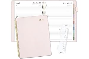 SUNEE 2024-2025 Weekly & Monthly Planner in Light Pink