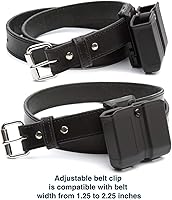 Vista 4 de OWB Polymer Double Magazine Holster Ambidextrous Carrier, Fits 9mm/.40 Calibers Double Stack Magazines of Glock, S&W, Sig Sauer, Springfield