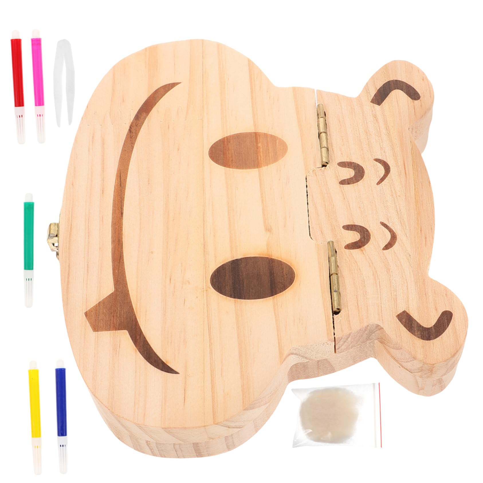 Zerodeko 5er-packung Zahnfee-halter Für Sachen Nachfüllung Bausatz Zahnpasta Zahnbürste Tasche Spender Wischen Ändern Wechseln Sie Pad Zahnen Tür Zahn Halter Holz