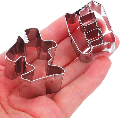 Miniatura 4 de 4pcs Stainless Steel Happy Birthday Cookie Cutter with Integrated Molding Chinese Characters for DIY Biscuits Versatile Engraved Carrot-shaped Fruit