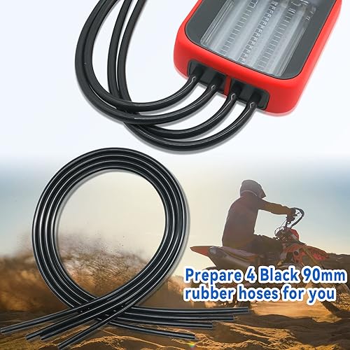 Miniatura 6 de Sincronizador universal de carburador de 4 cilindros y 3 cilindros y 2 cilindros para motocicleta, medidor de sincronización de equilibrador de