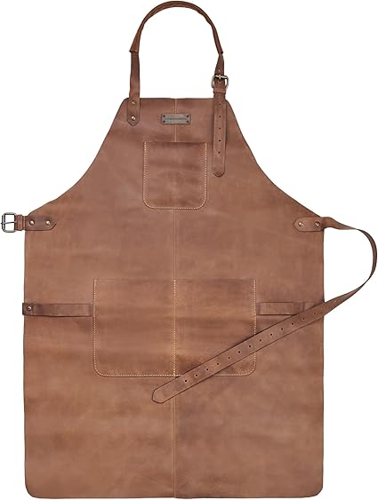 Barbecueschort - BBQ King - blauw - voor heren - Barbecue keuken schort
