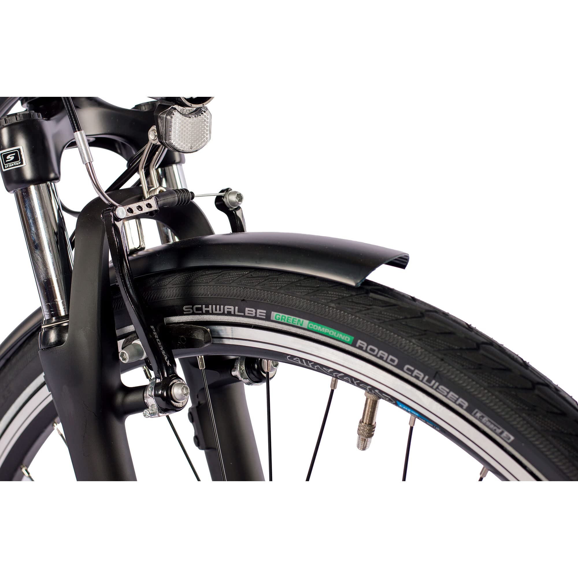 Airtracks TR.2820 Herren Trekking Fahrrad 28 Zoll 24-Gang Shimano ACERA RD-T3000 Kettenschaltung Schwarz Matt
