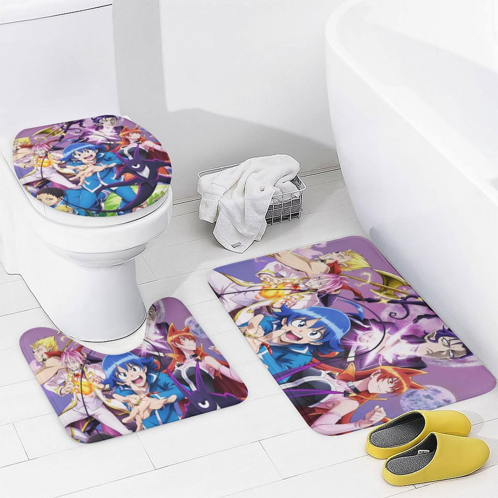 おまけ付き ベティーのシャワーカーテン・バスマット・トイレマット&カバー2点 おまけ付き ベティーのシャワーカーテン・バスマット・トイレマット