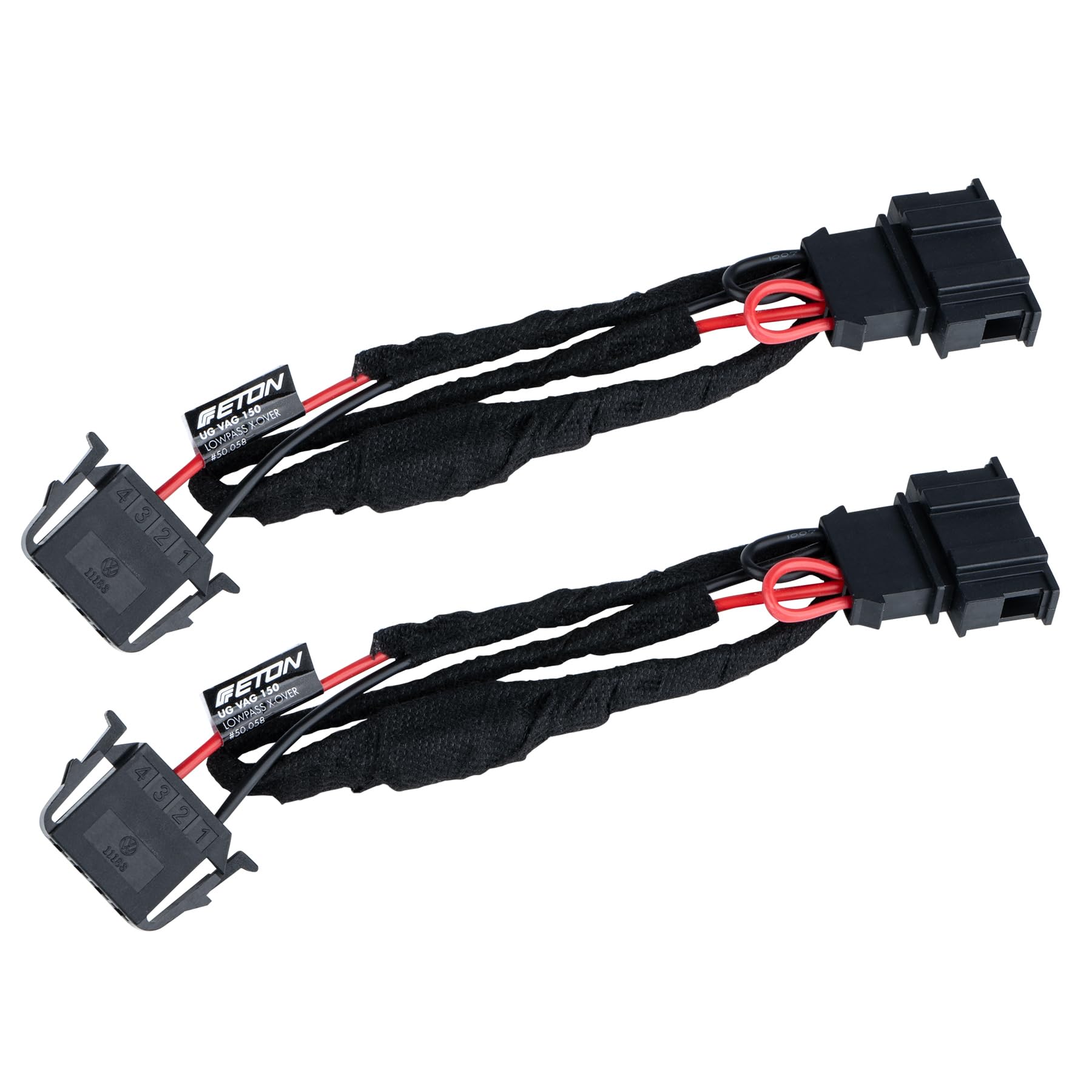 ETON UG VAG 150 – mocny głośnik niskotonowy 15 cm / 6 cali, kompatybilny z różnymi samochodami VW, Skoda, Seat, Plug & Play, długi skok samochodowy, 1 para