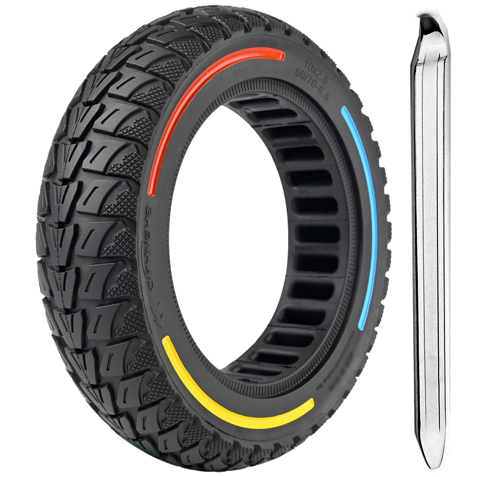 10X2.125 Inch Solid Tires for Electric Scooter, 50/75-6.1 Replacement Wheel, 10X2.125 Rubber Tyre for Gotrax G4/XR/VR& Turboant X7 MAX/Pro/M10& F25&