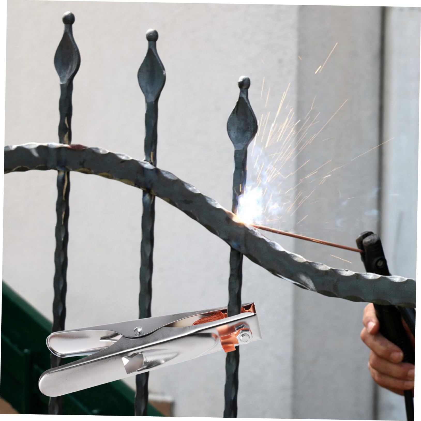 Mikikit Ground Clamp Heavy Duty Clamps Welder Clamp Clamps Heavy Duty Grounding Clip Grounding Clamp Ground Rod Clamp Practical Ground Clip Ground Welding Clamp Welder Parts