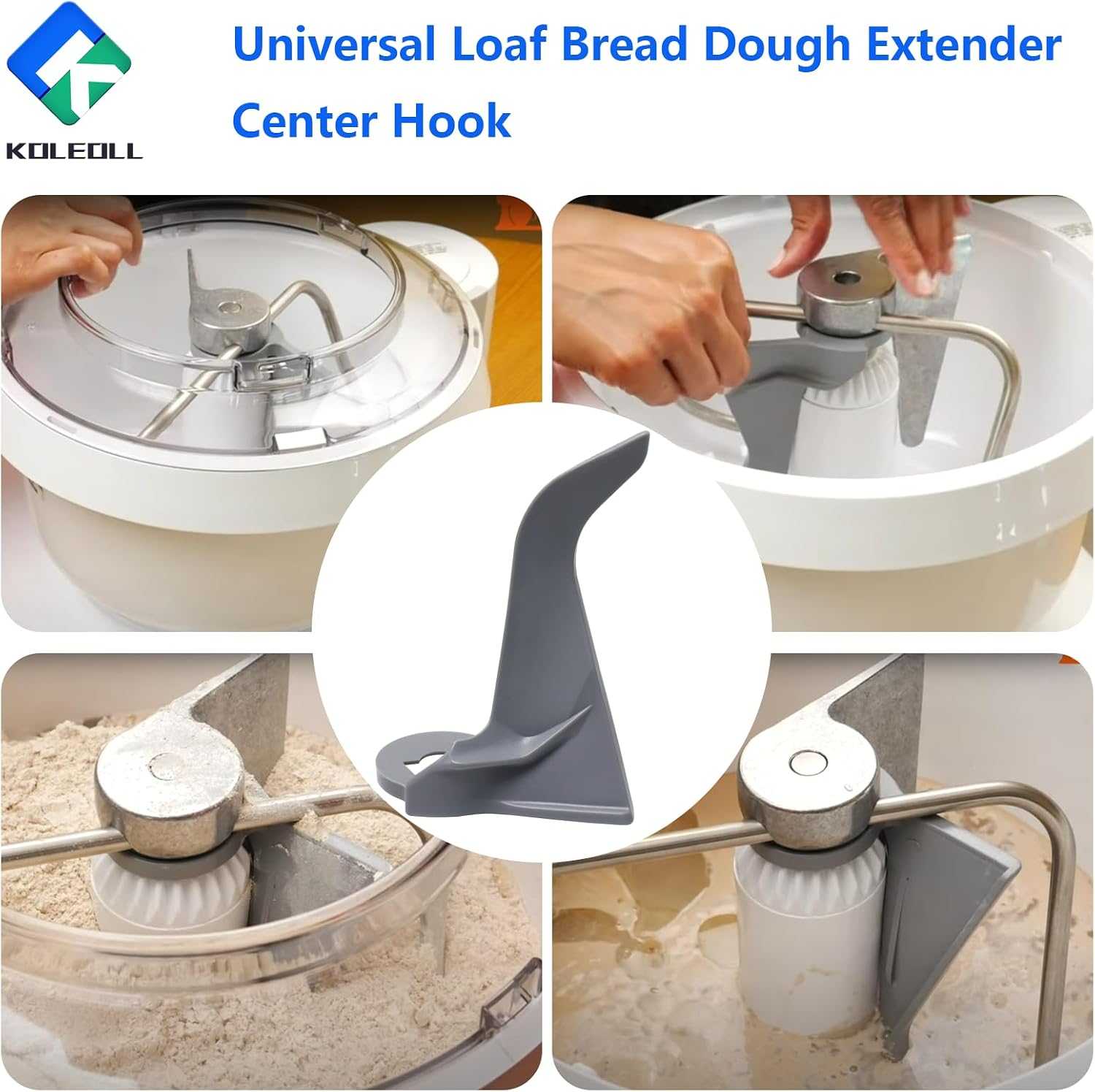Universal Loaf Bread Dough Extender Center Hook fits for Universal Plus Universal Mixers