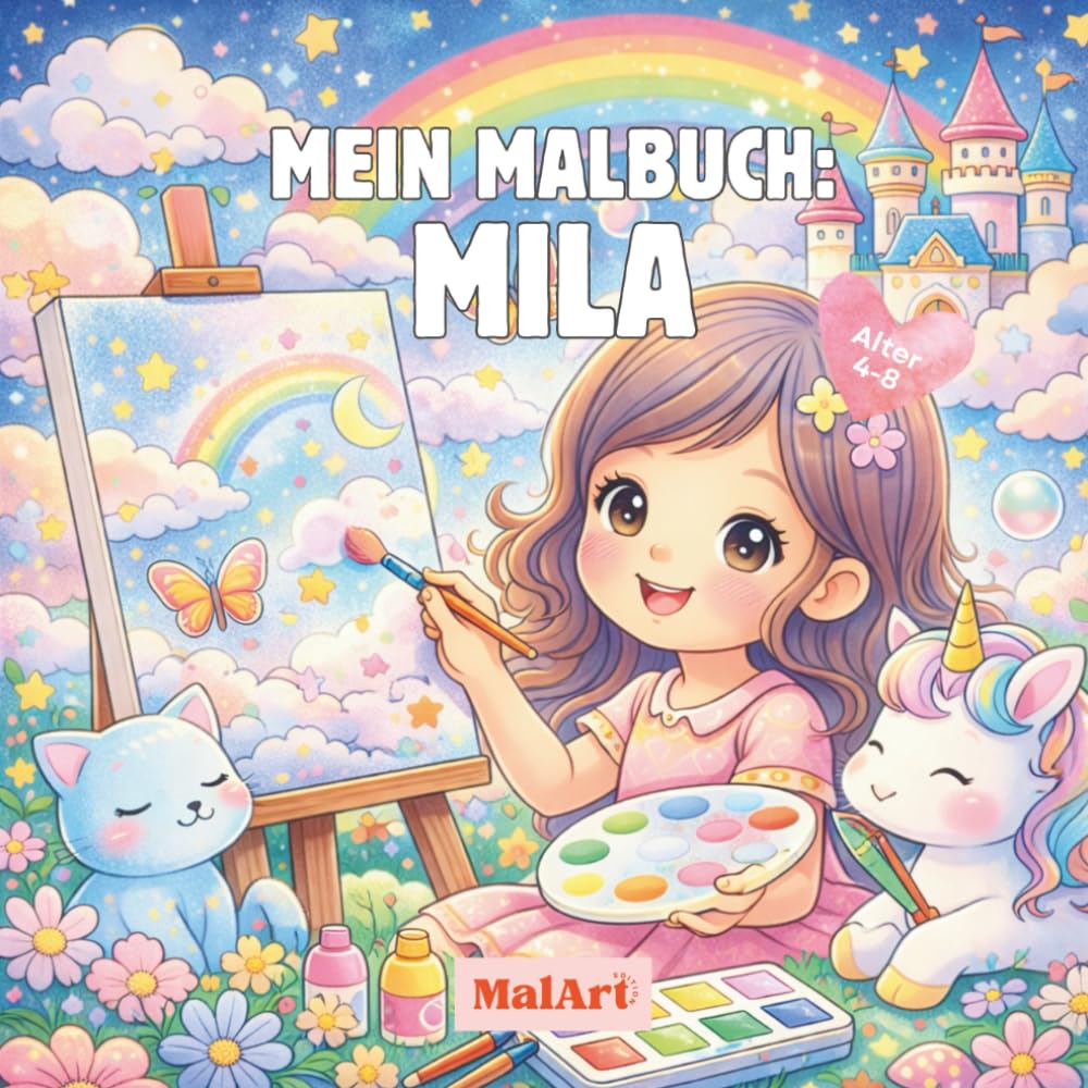 Mein Malbuch: Mila: Malen & Schreibenlernen mit Spaß!