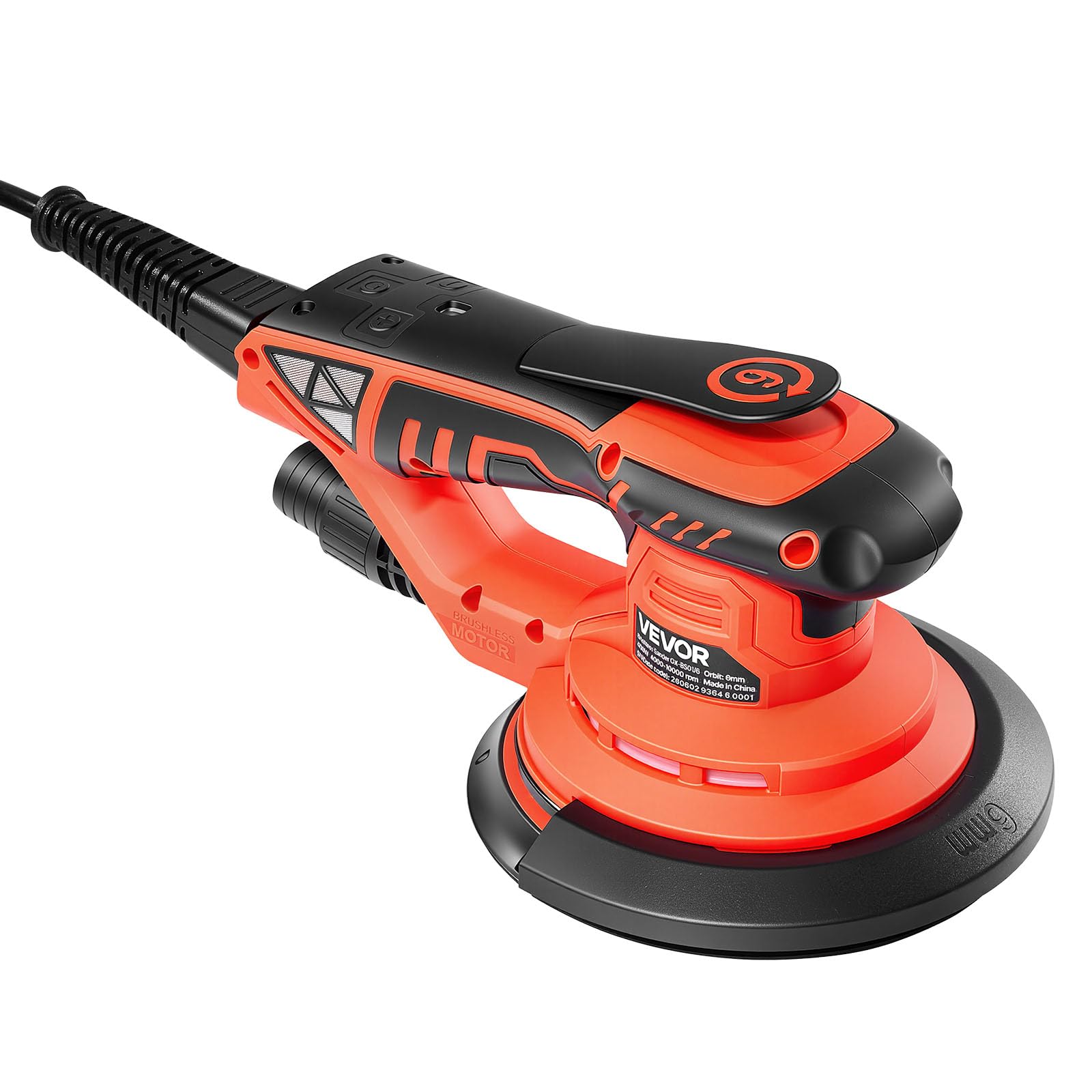 VEVOR Levigatrice Rotorbitale da 152 mm, 400 W, con Motore Brushless e Cavo