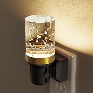 L LOHAS LED Night Light, Dimmable Night Lights Plug into Wall, Automatic Night Lights Plug in with Auto Light Sensor, Adjustable Brightness 3000K LED Night Light, for Bedroom Hallway Home Decor