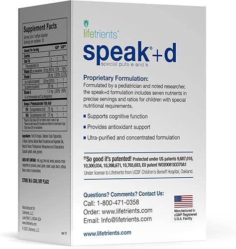 Miniatura 2 de Speak+d Twist-Off Softgels - Naranja natural - 60 cápsulas blandas - Pediatra formulado para apoyar a niños con requisitos nutricionales especiales