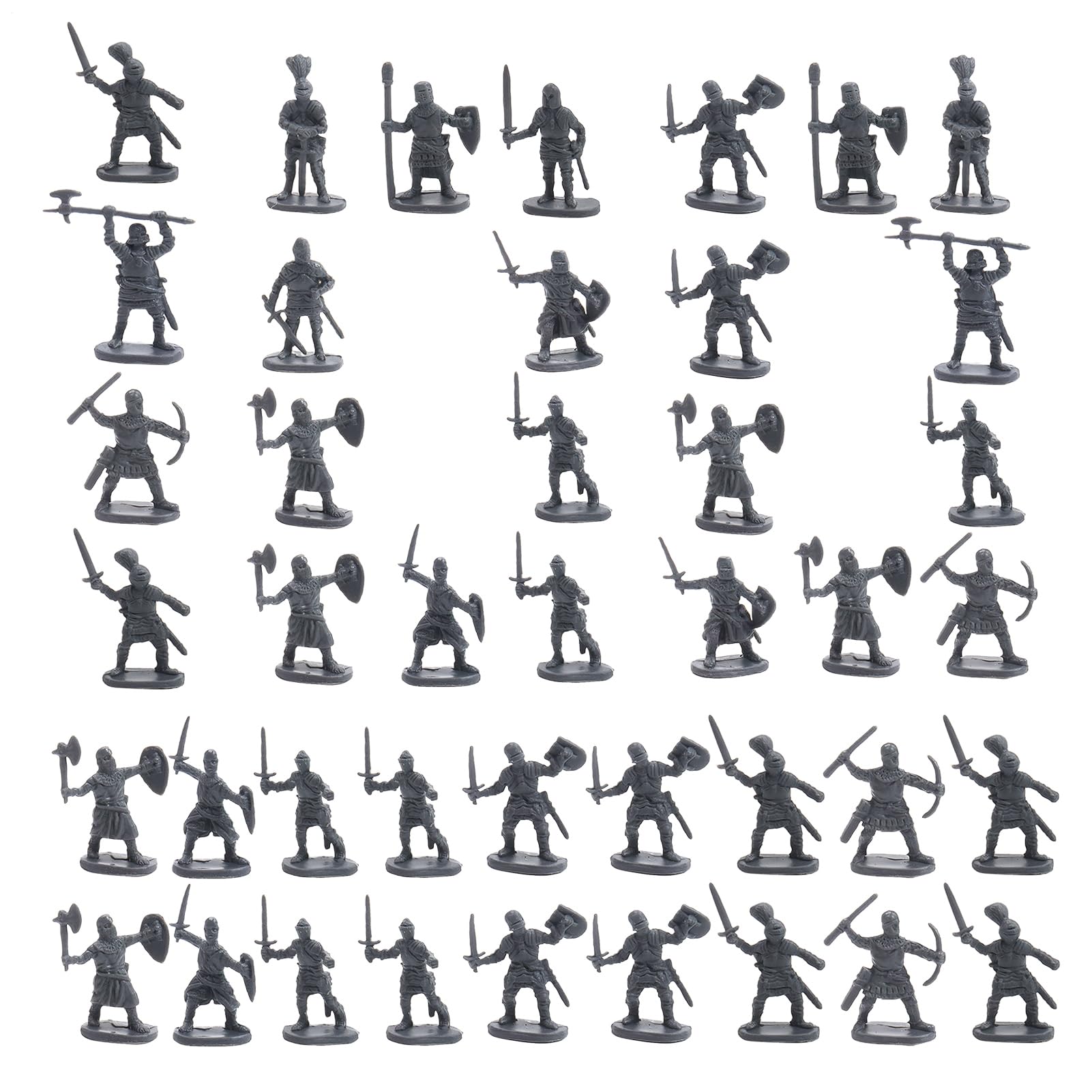 Yulokdwi Toy Soldiers | Soldiers Assorted Poses Action Figures | 100x Miniatures Ancient Model Statues Board Game for Girl Boy Educational Projects Pretend Play Cake Decorations