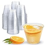 Prestee Pack of 400 Small Clear Plastic Cups - 5oz Disposable Cocktail Glasses - Stackable Plastic Party Tumblers for Serving Wine, Champagne, Punch, Soda, or Snacks