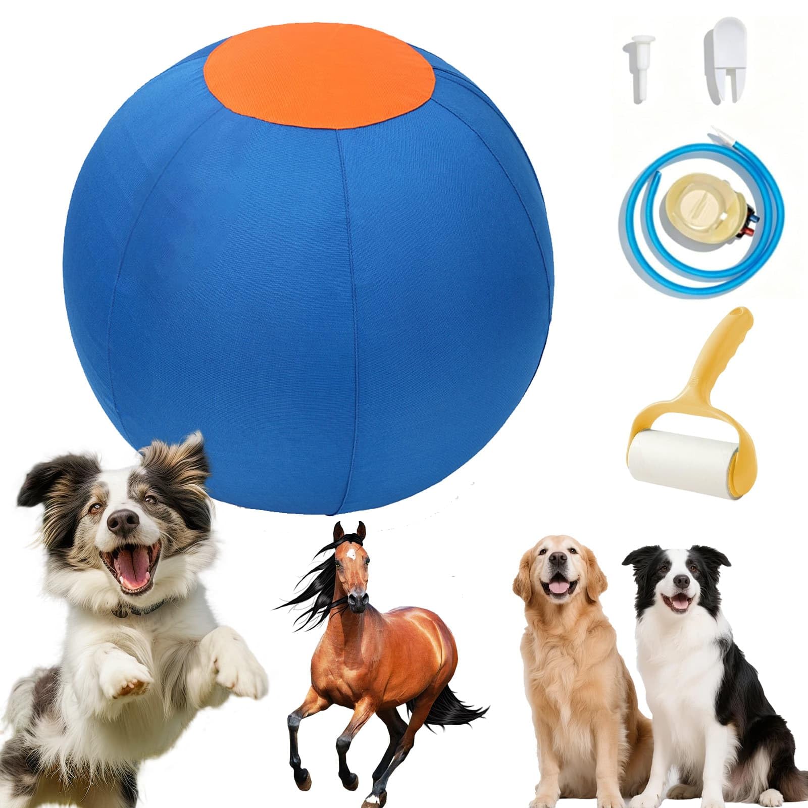 Ruileyou Navea Herding Ball for Dogs, Giant Dog Ball for Border Collies, Durable Extra Large Herding Ball for Outdoor Exercise and Mental Stimulation (A, 45CM/17.7 inches)