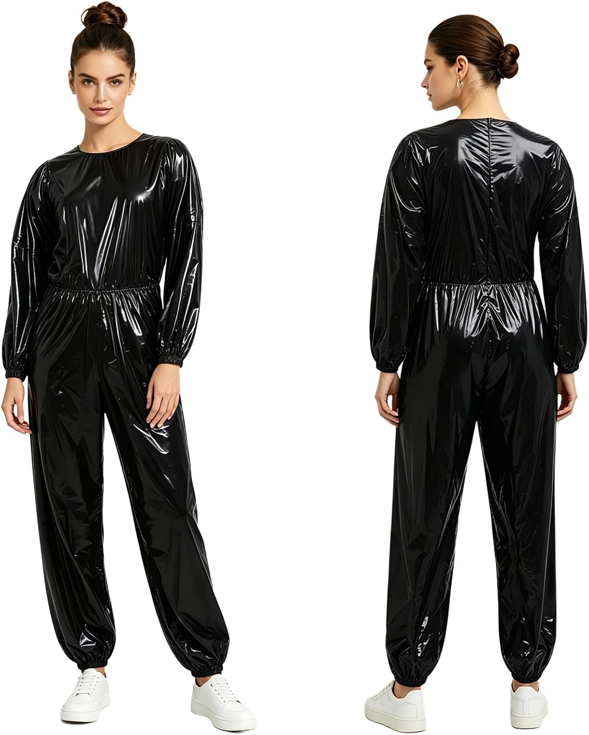 Women Special Needs Clothing Incontinence Bodysuit Full Body Diaper Pants Plastic Coverall Raincoat