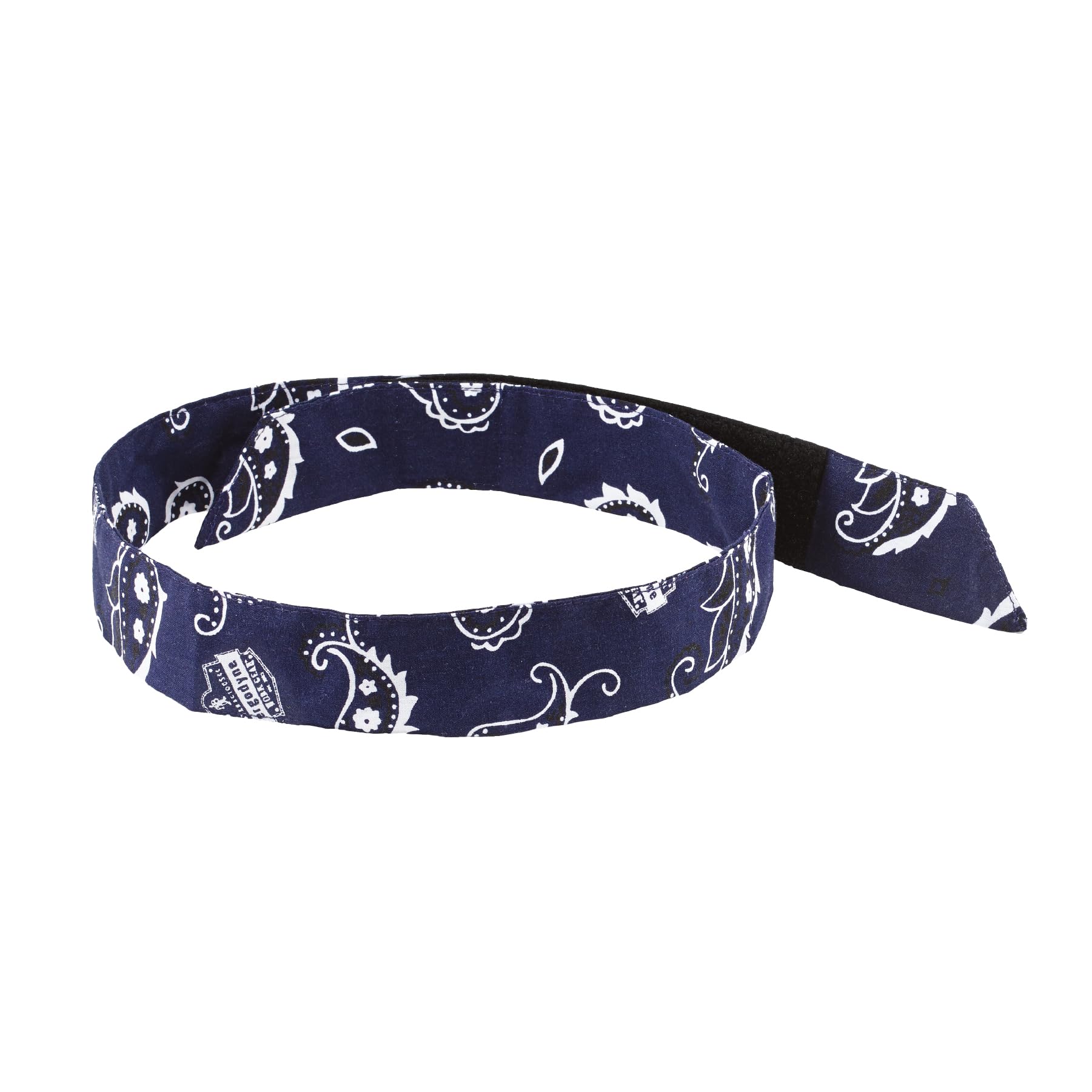 Ergodyne Cooling Bandana, Navy Western, Evaporative Polymer Crystals for Cooling Relief, Quick and Secure Fit, Ergodyne Chill Its 6705