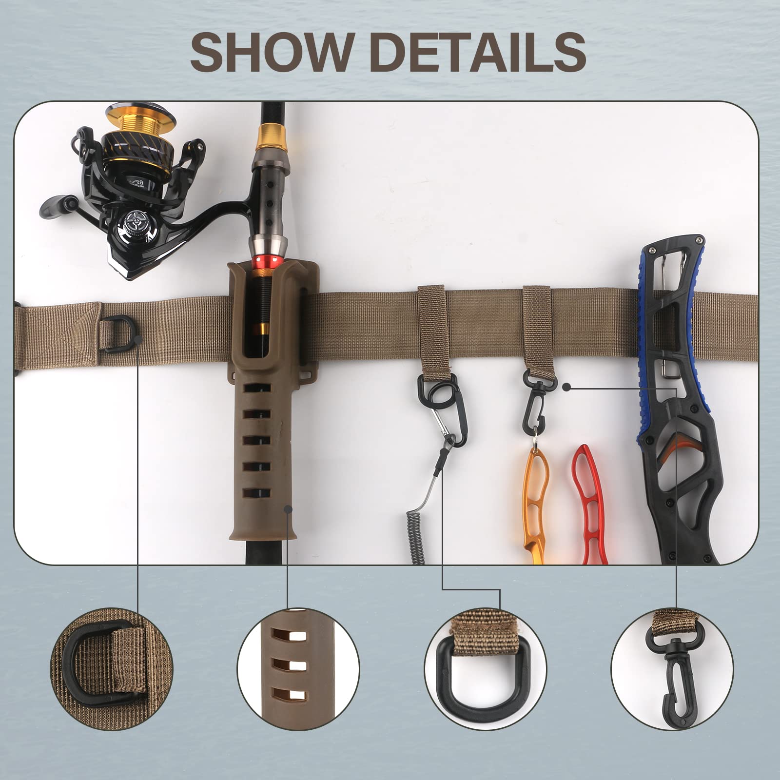 Ceinture de pêche 3ème main support de canne à pêche réglable pour pêche à la mouche Banque de pêche Accessoires de pêche Ceinture de pêche 3ème main support de canne à pêche réglable pour pêche à la mouche Banque de pêche Accessoires de pêche