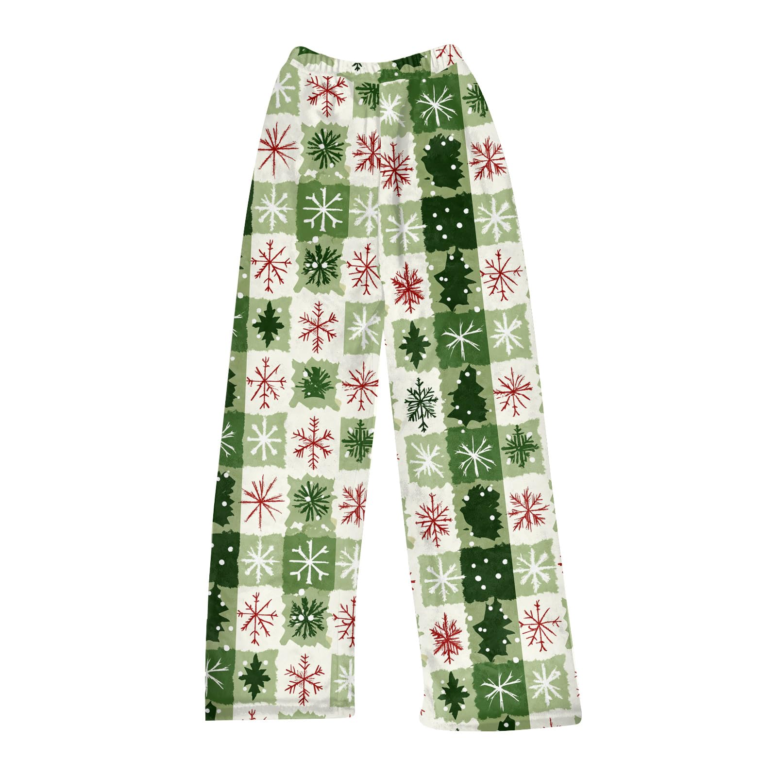 SGASY Christmas Time All Over Print Smooth Touch Fleece Sleep Bottoms Lounge Pajama Pants for Christmas Daily Wear