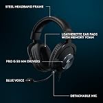 Logitech G Pro X SE Casque de jeu filaire avec Microphone: Microphone amovible, DTS Casque:X 7.1, pour PC, Xbox One, Xbox Series C'est une bonne idée. PS5, PS4, Comprend USB DAC - noir