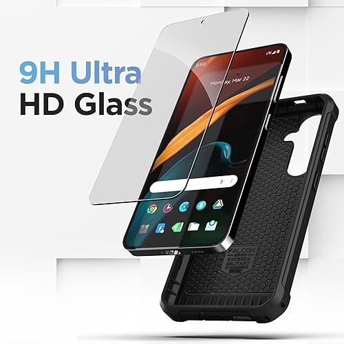 Miniatura 2 de Encased Funda resistente para cinturón diseñada para Samsung Galaxy S24 Plus con clip de funda y protector de pantalla de vidrio templado, funda