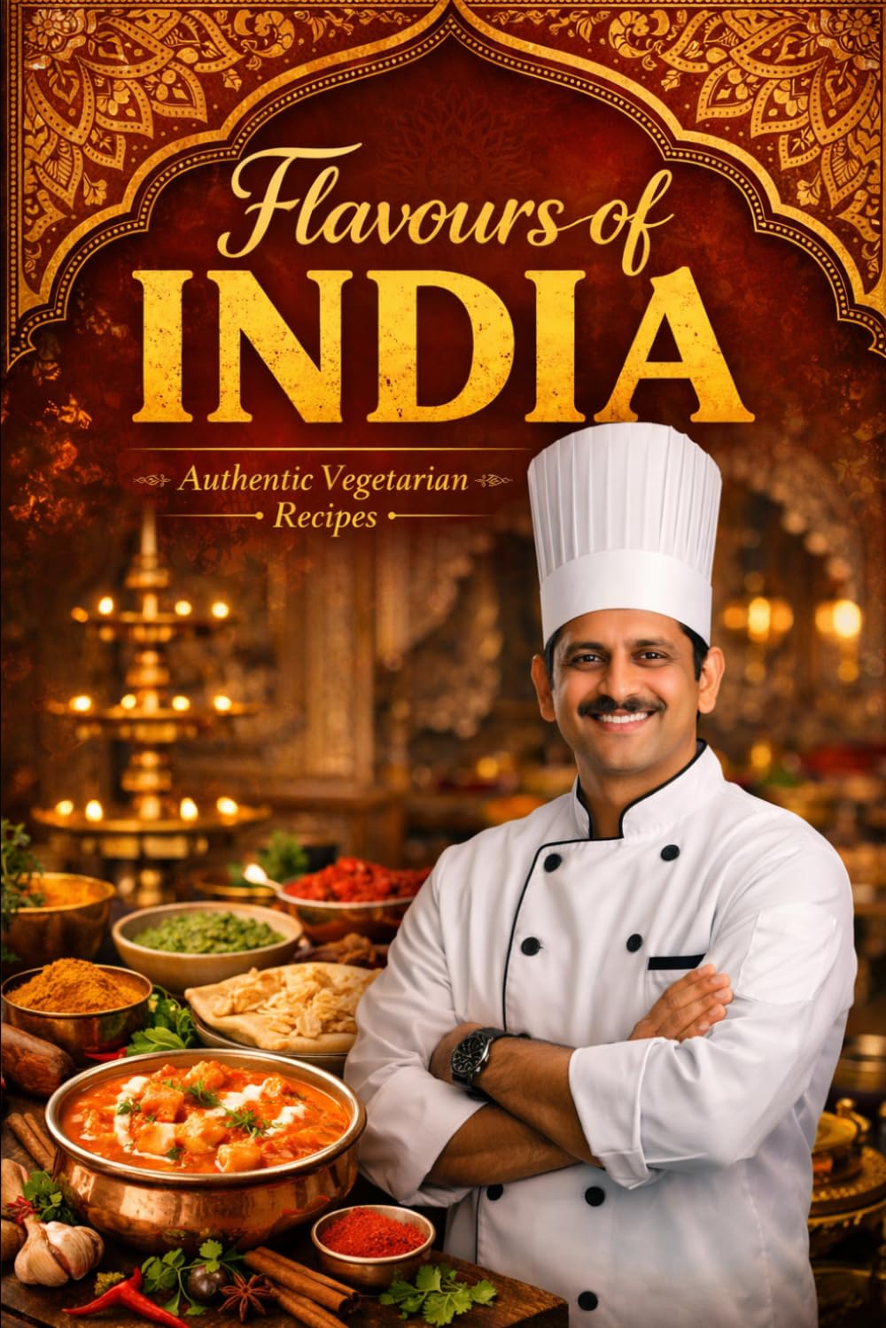 Flavours of india,Indian Vegetarian recipes Cookbook: A Complete Indian Vegetarian Cookbook Celebrating Traditional Home Cooking