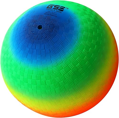 GSE Games & Sports Expert Pelotas inflables para parque infantil, kickball, pelota de Dodge con rebote, balonmano. Ideal para 4 juegos de pelota