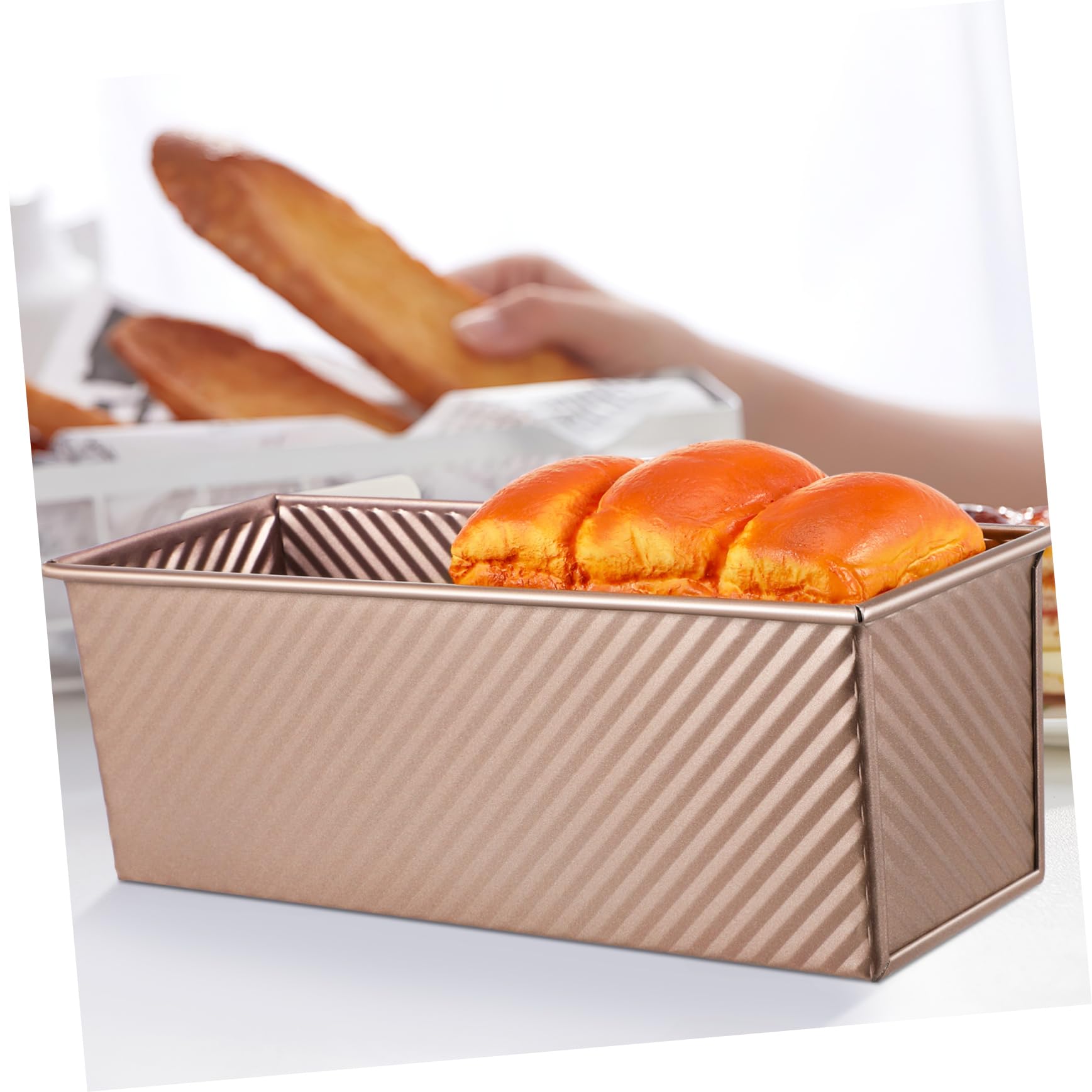 Molde De Panadería De Con Tapa Antiadherente y Para Hornear Pan Cocina