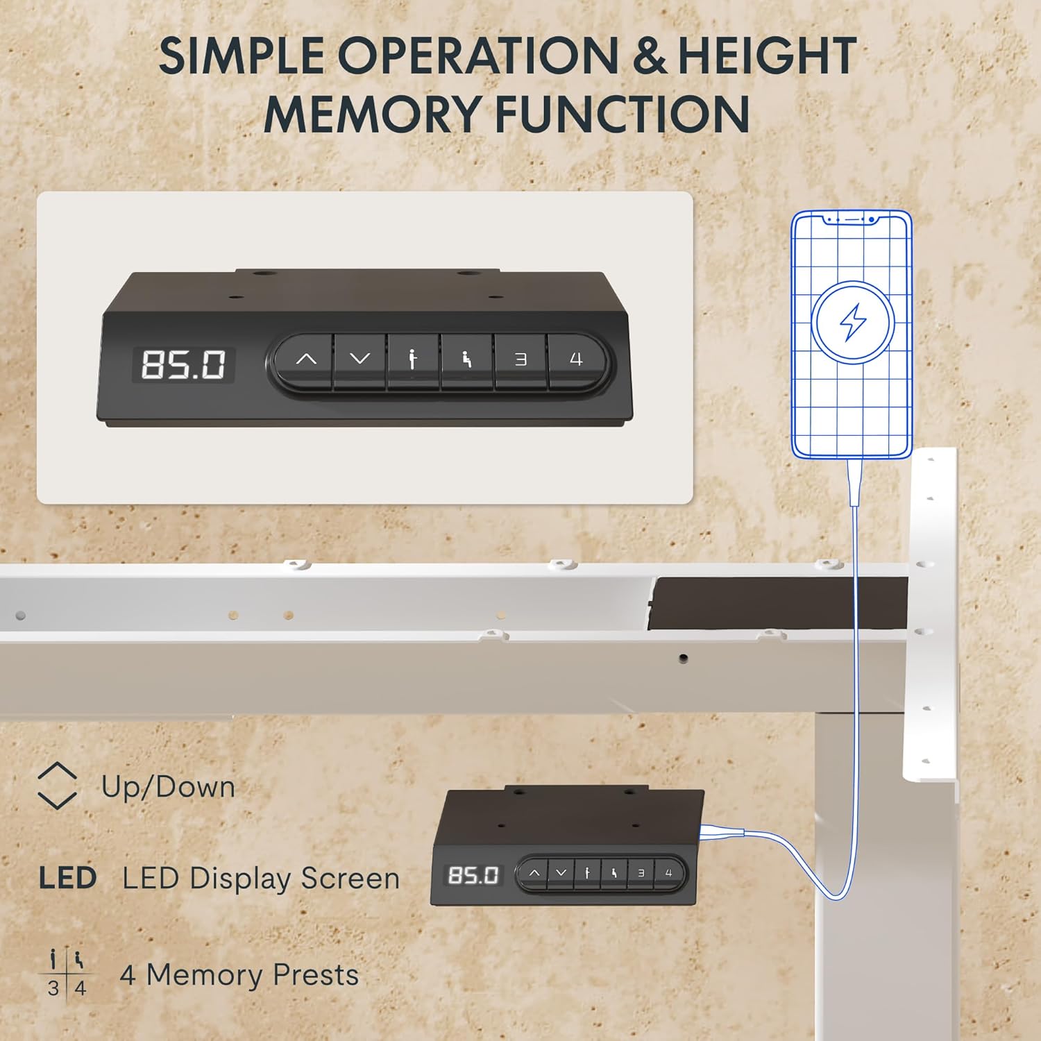 FLEXISPOT EC5 Plus Control Panel