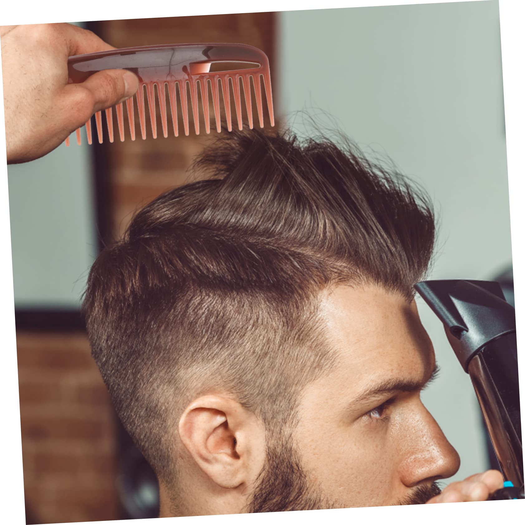 FOMIYES 12stücke Teiliges Breiter Zahnkamm Für Friseure Anti-statik Haarkamm Für Einfaches Entwirren Ergonomischer Kamm Für Männer Und Frauen Für Haarschnitt Und Styling