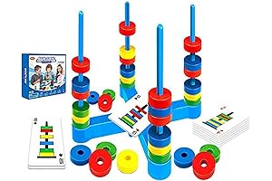 Magnetic Match Rings Board Game
