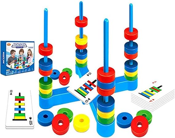 Magnetic Match Rings Board Game for 4 