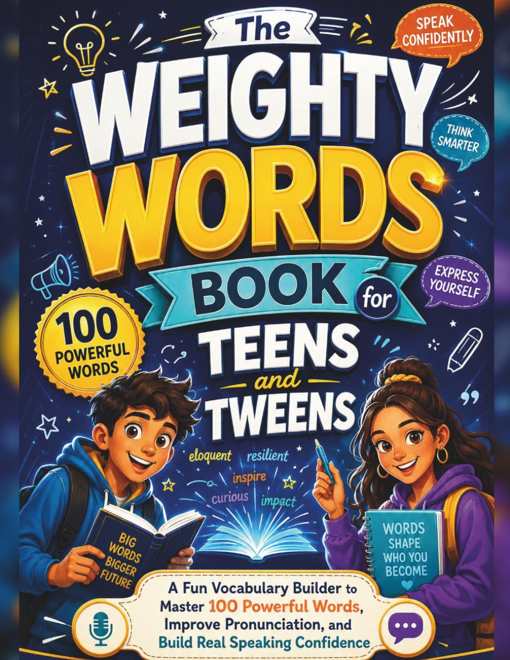 The Weighty Words Book for Teens and Tweens: A Fun Vocabulary Workbook with 100 Powerful Words, Pronunciation Practice, and Confidence-Building Activities
