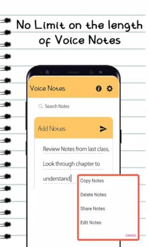Speak Notes voice input Notes