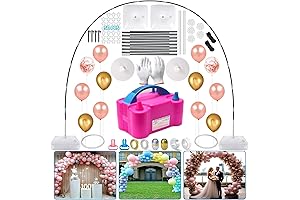 10FT Adjustable Balloon Arch Kit with 2 Balloon Stand