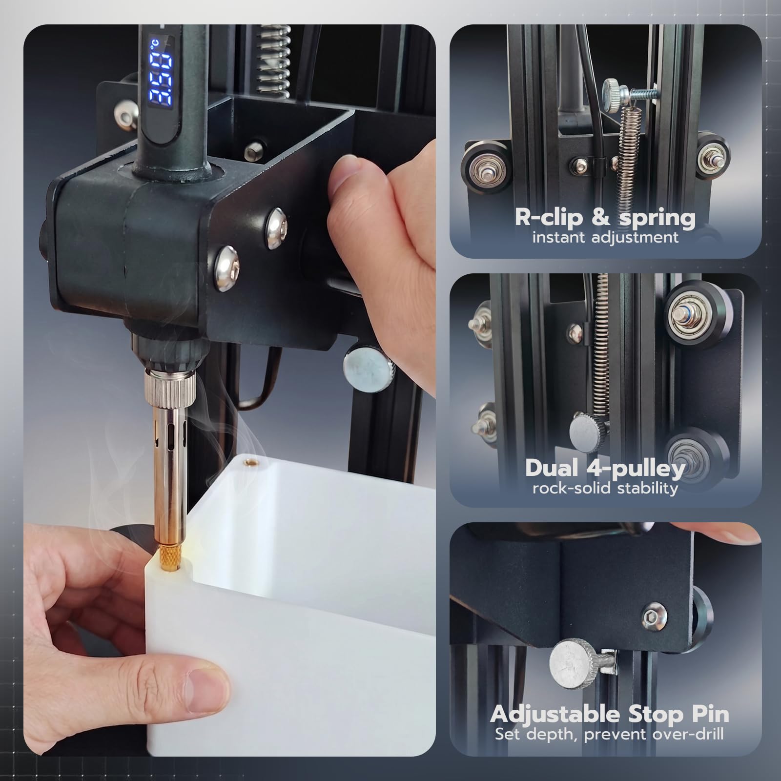 3D Printing Heat Set Insert Tool Kit - 210mm Height -3 3D Printing Heat Set Insert Tool Kit - 210mm Height -3