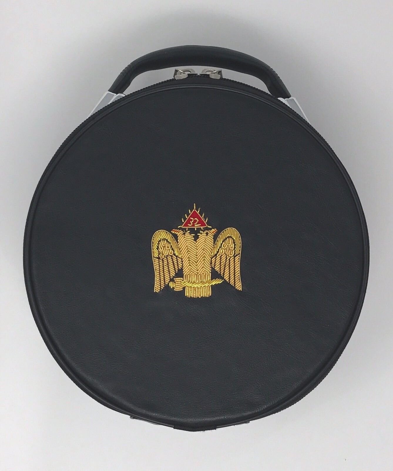 Freemason Masonic Regalia Black Cap Case for double eagle 32nd degree Scottish Cap