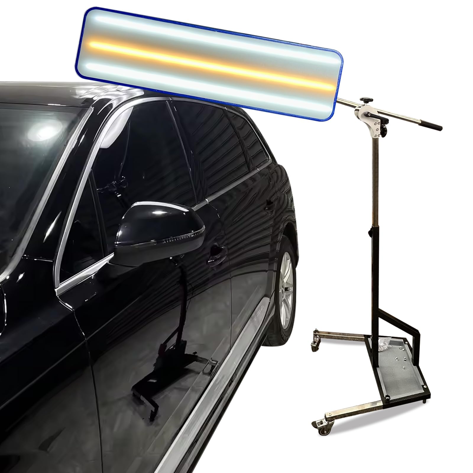 Wytrzymała Lampa Samochodowa Do Naprawy Wgnieceń Bez Lakierowania Z Regulowanym Uchwytem, Narzędzia Do Usuwania Wgnieceń, 93 * 26 Cm Duża Lampa Testowa Z Paskiem LED