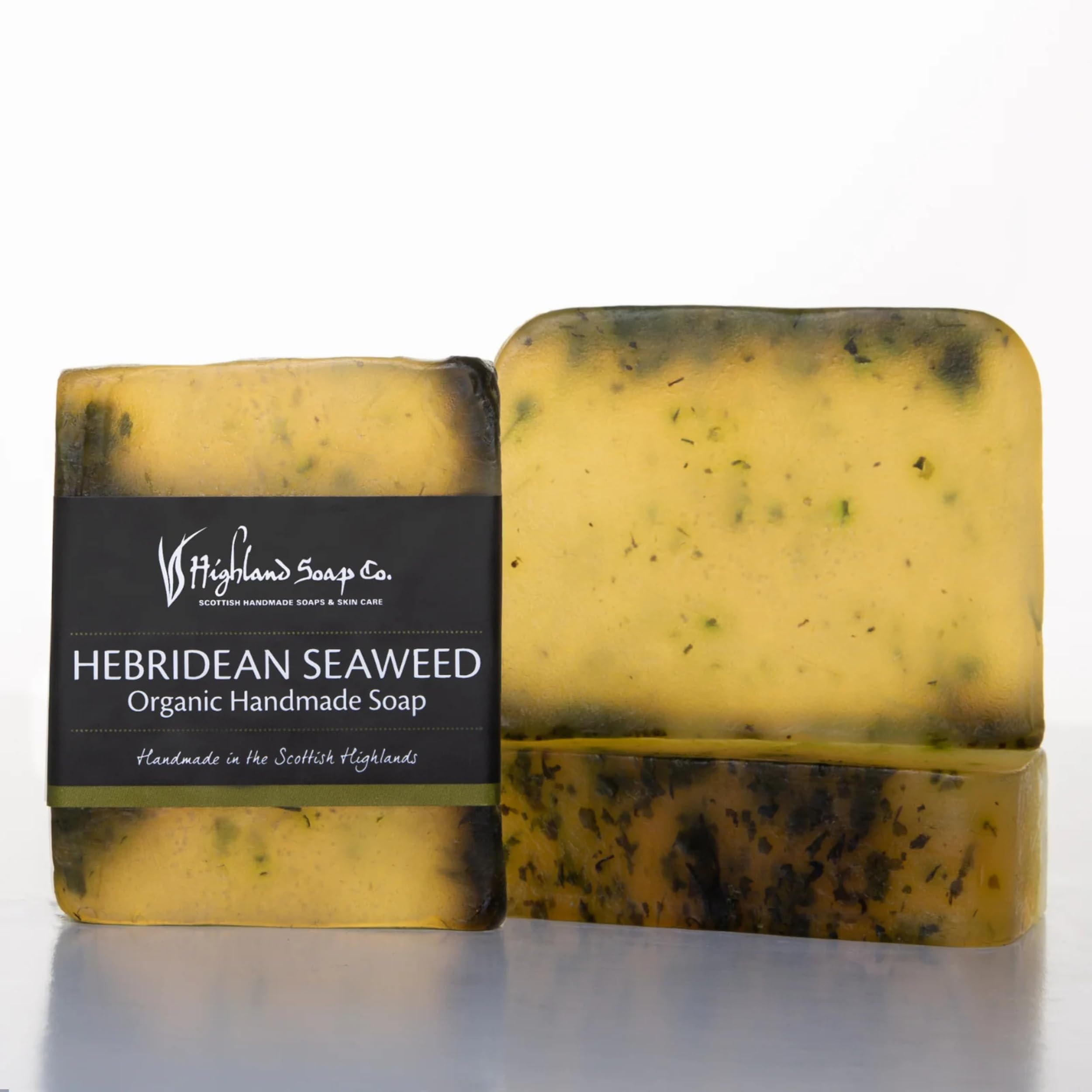 The Highland Soap Company Hebridean Seaweed Organic Soap 150g - Natural Handmade Luxury Soap Bar[Amazon-developed Certification] Compact by Design