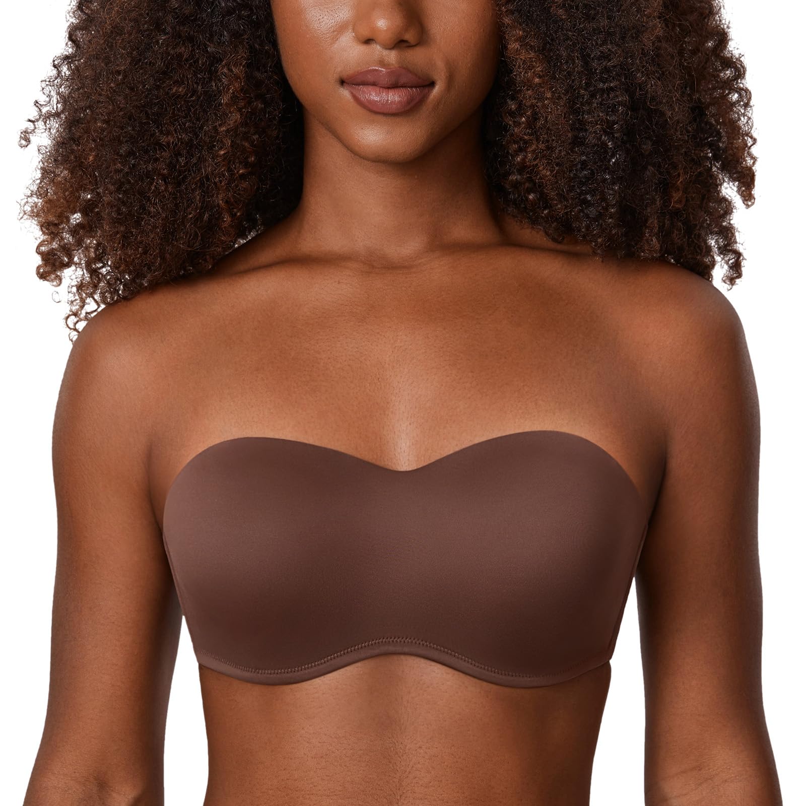 DELIMIRA Women's Strapless Bandeau Minimizer Bras