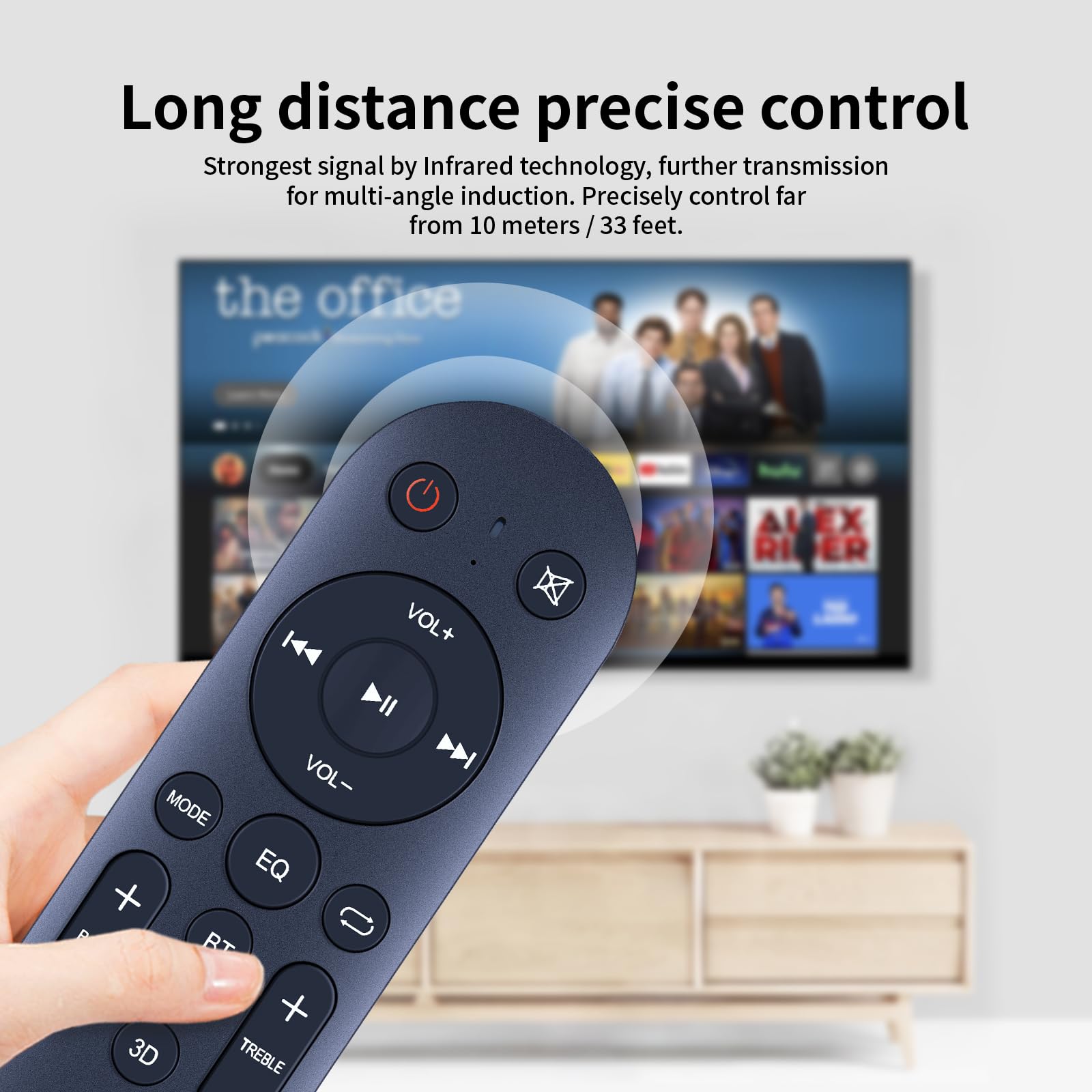 PZL Telecomando di ricambio per Soundbar Raineverry 5.1