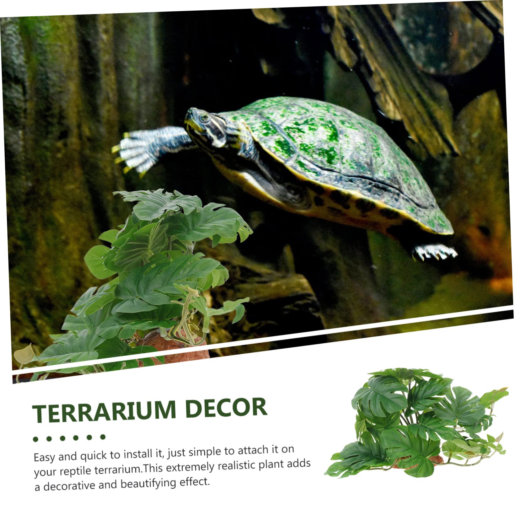 DOITOOL 3piezas Artificial De para Terrario Decoración De Paisaje Natural Simulación De Flora para Caja De Reptiles Accesorio Lifelike para y Anfibios