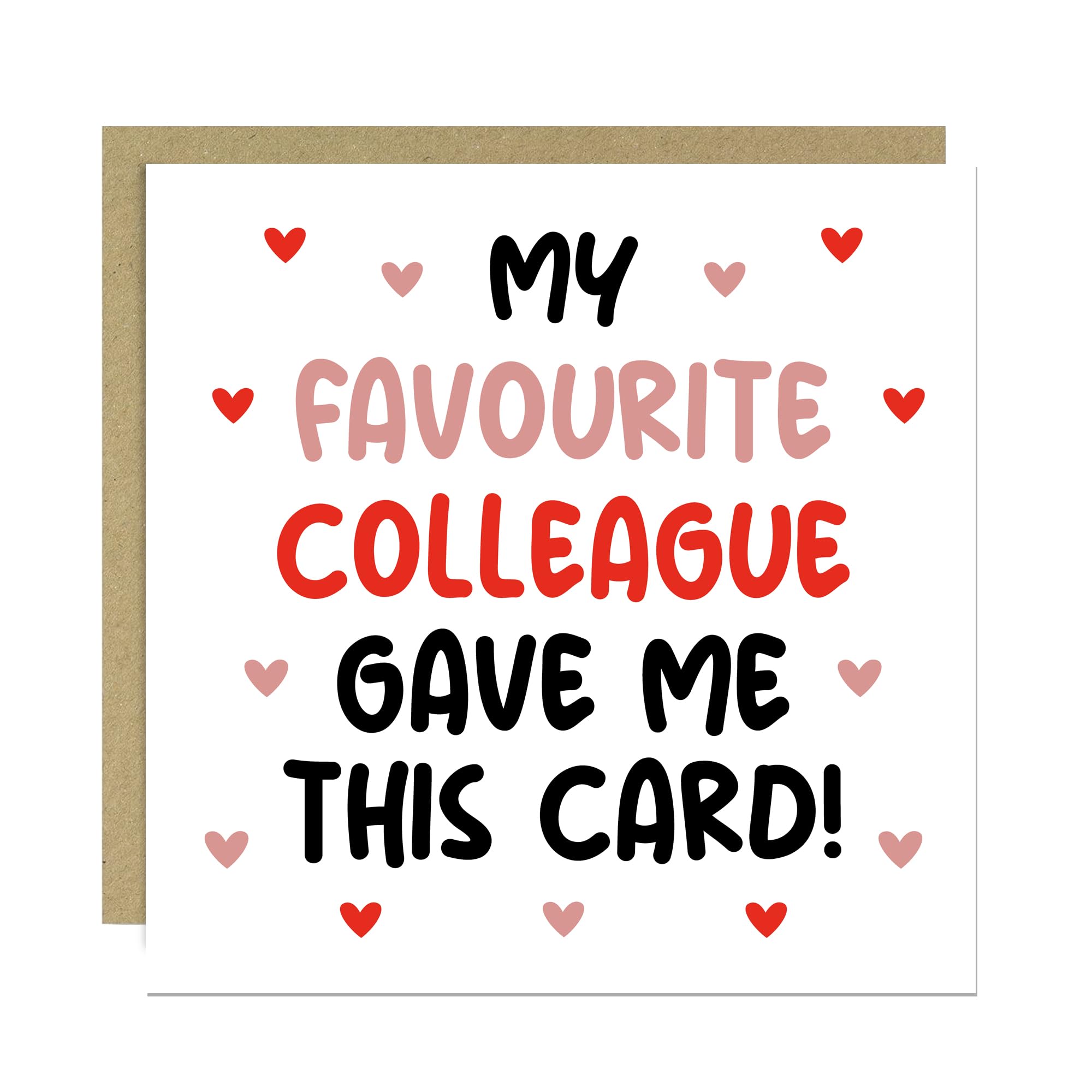 RED OCEAN Funny Card For Colleague Leaving Job Card Goodbye With Kraft Envelope Included Favourite Colleague For Him Her