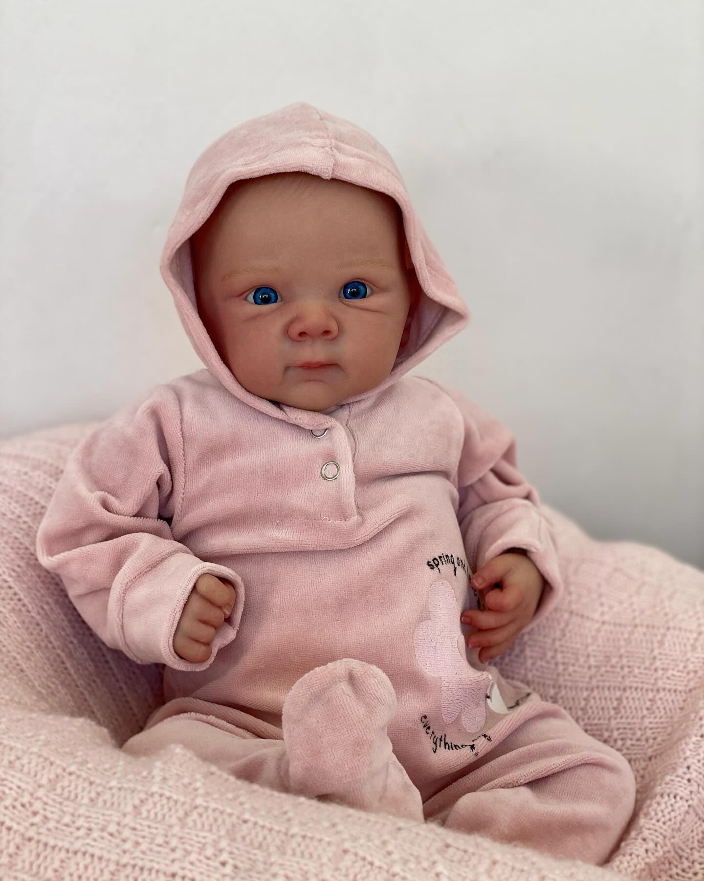 iCradle Realistic Reborn Baby Doll 18 Inch 48cm, Newborn Doll with Pink Clothes, Safe Play Toy for Kids Ages 3+ - Image 3