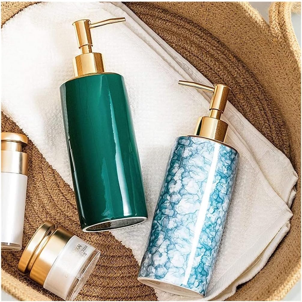 Lotion Soap Dispenser Ceramic Marble Pattern Bathroom Accessories Soap Dispensers Lotion Dispenser Soap Dispenser Bathroom