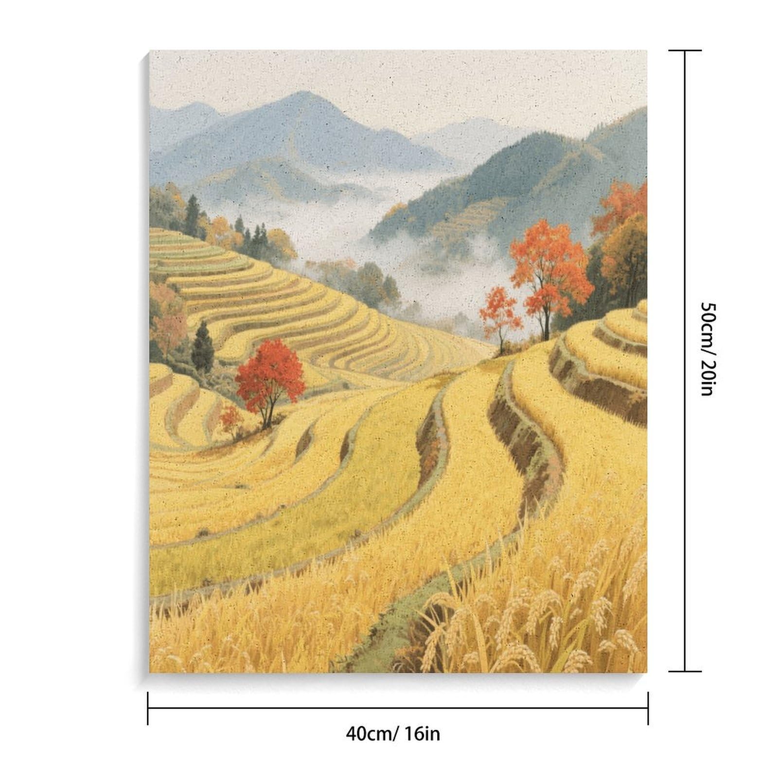 KOAYUBFC Malen-nach-Zahlen-Set für Erwachsene, Anfänger, Erwachsene, Malen-nach-Zahlen-Kits auf Leinwand, Acryl-Ölfarben, Gemälde mit Pinseln als Geschenk, Wanddekoration für Zuhause, Wanddekoration